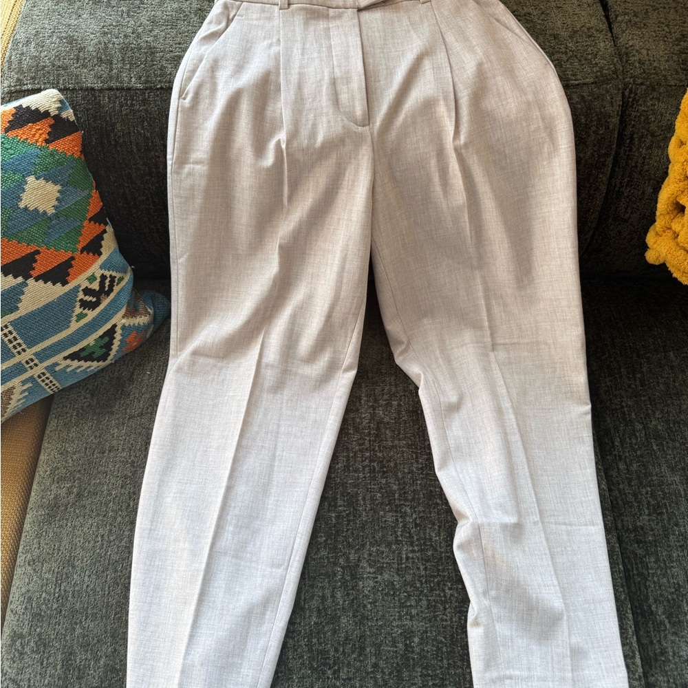Ankle Grazing Tapered Tailored Pant